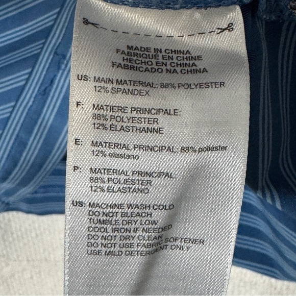 Adidas Golf Polo Shirt Blue Stripe Men’s S – Bethesda Logo - Picture 5 of 8